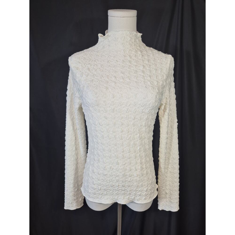 Jason Wu Cream Long Sleeve Top NWT Small - Picture 2 of 10